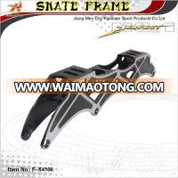 4 wheels inline frame, size 4*100mm alu inline frame, skate alu frame 4*110mm